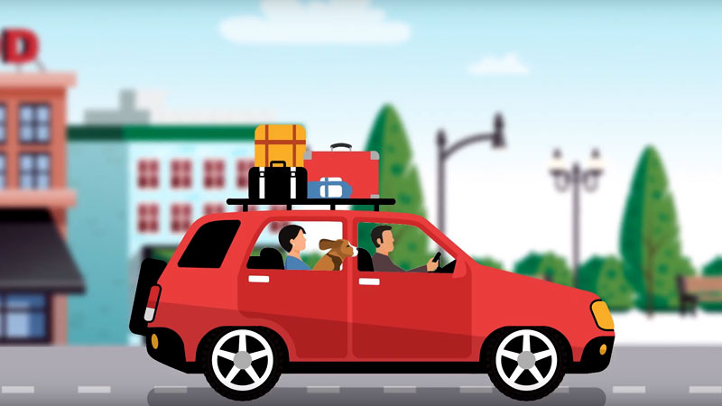 Roteiro para umas férias seguras de carro